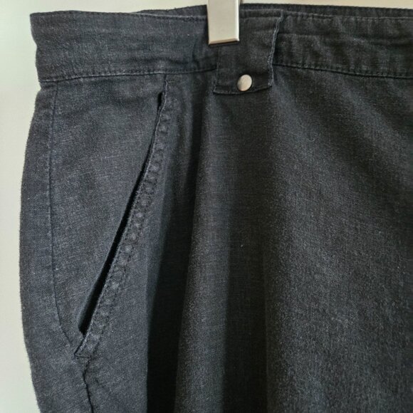 Reitmans Black Linen Blend Cropped Pants - Size 20P - Picture 3 of 5